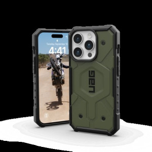 Армиран гръб UAG Pathfinder MagSafe - iPhone 15 Pro olive - Img 3