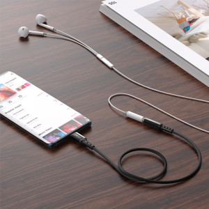 Аудио кабел ACEFAST USB Type C към жак 3.5mm (женско) 0.18m DAC черен (C1-07) черен - Img 4