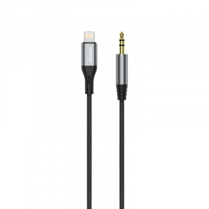 Аудио кабел DUDAO жак 3.5mm към Lightning 1m сив (L11PRO) - Img 2