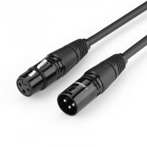 Аудио удължител UGREEN XLR (мъжко) към XLR (женско) 3m (AV130) черен - Img 1