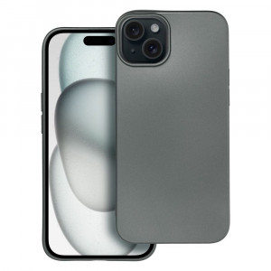 Бляскав гръб Metallic - iPhone 15 Plus сив - Img 1