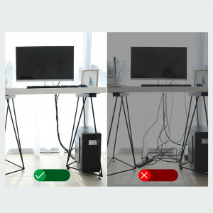 Велкро лента BASEUS Rainbow 3m (ACMGT-F0G) сива - Img 10