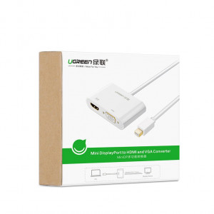 Видео адаптер UGREEN mini DisplayPort към HDMI / VGA 4K, 30Hz, Full HD 1080p (MD108 10439) черен - Img 5