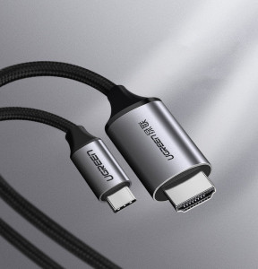 Видео кабел UGREEN HDMI към USB Type C 4K 60 Hz 1.5 m черен / сив (MM142 50570) - Img 4