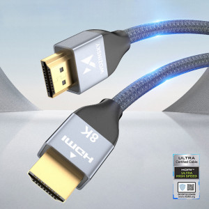 Видео кабел WOZINSKY HDMI 2.1 3m кабел сребърен - Img 12