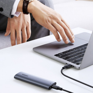 Външна адаптерна кутия Ugreen за M.2 B-Key SATA 3.0 5Gbps + кабел USB Type C (CM400) сива - Img 3