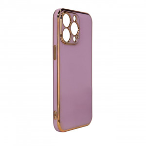 Гел гръб с рамка Lighting Color - iPhone 12 Pro Max лилав - Img 2