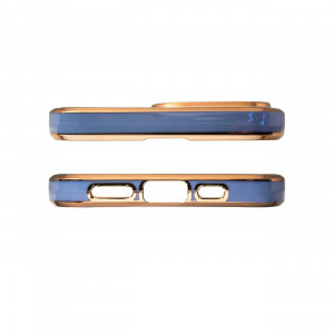 Гел гръб с рамка Lighting Color - Samsung Galaxy A12 5G син - Img 3