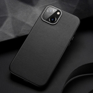 Гръб от еко кожа DUX DUCIS Grit MagSafe - iPhone 14 Plus черен - Img 11