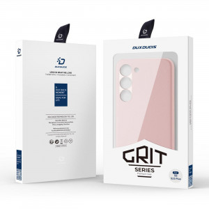 Гръб от еко кожа DUX DUCIS Grit MagSafe - Samsung Galaxy S23+ розов - Img 5