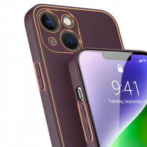 Гръб от еко кожа DUX DUCIS Yolo - iPhone 14 Plus лилав - Img 7