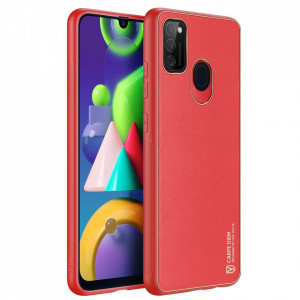 Гръб от еко кожа DUX DUCIS Yolo - Samsung Galaxy M30s червен - Img 3
