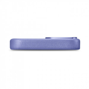 Гръб от естествена кожа iCARER Leather MagSafe - iPhone 14 светлолилав - Img 5
