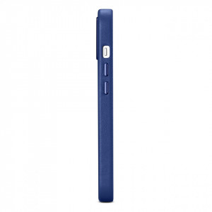 Гръб от естествена кожа iCARER Leather MagSafe - iPhone 14 Plus син - Img 6