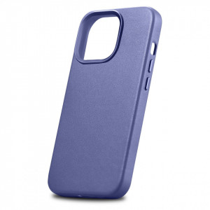 Гръб от естествена кожа iCARER Leather MagSafe - iPhone 14 Pro Max светлолилав - Img 7