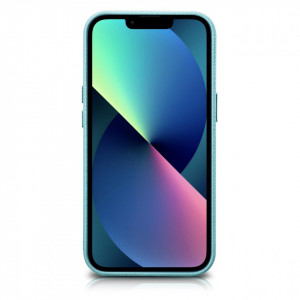 Гръб от естествена кожа iCARER Litchi Premium MagSafe - iPhone 14 Plus зелен - Img 2