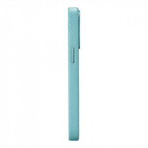 Гръб от естествена кожа iCARER Litchi Premium MagSafe - iPhone 14 Pro Max зелен - Img 7