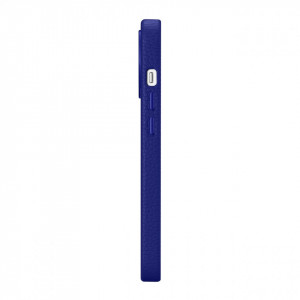 Гръб от естествена кожа iCARER Litchi Premium MagSafe - Leather Case - iPhone 14 Pro Max тъмносин - Img 5