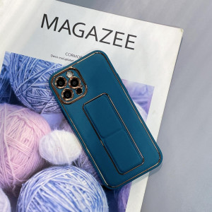 Гръб със стойка New Kickstand - iPhone 12 син - Img 3
