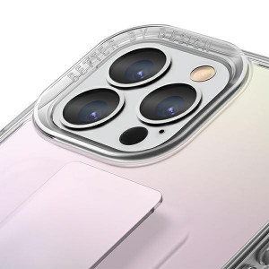 Гръб с лентов държач и каишка UNIQ Heldro с антимикробно покритие - iPhone 13 Pro преливащ - Img 5