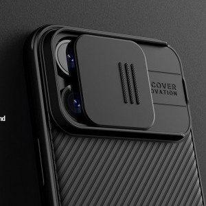 Гръб с подвижно покритие за камерата NILLKIN CamShield Pro с вграден магнит - iPhone 15 Pro Max лилав - Img 9