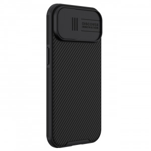 Гръб с подвижно покритие за камерата NILLKIN CamShield Pro с вграден магнит - iPhone 15 Plus черен - Img 5