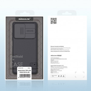 Гръб с подвижно покритие за камерата NILLKIN CamShield Pro - Xiaomi Poco X5 Pro 5G / Redmi Note 12 Pro 5G черен - Img 5