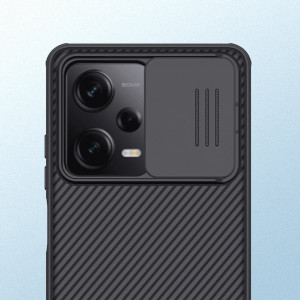 Гръб с подвижно покритие за камерата NILLKIN CamShield Pro - Xiaomi Poco X5 Pro 5G / Redmi Note 12 Pro 5G черен - Img 15