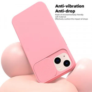 Гръб с подвижно покритие за камерата Slide - iPhone 14 Pro светлорозов - Img 8
