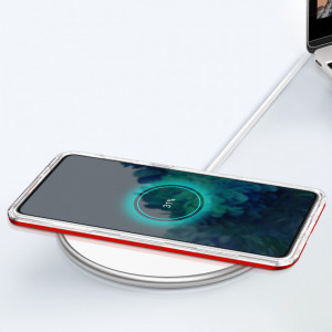 Гръб Clear 3в1 с гел рамка - Samsung Galaxy S22+ червен - Img 7