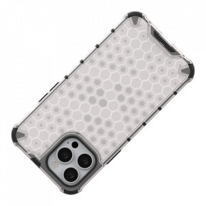 Гръб Honeycomb Armor със силиконов бъмпер - iPhone 13 Pro Max син - Img 7