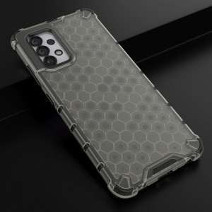 Гръб Honeycomb Armor със силиконов бъмпер - Samsung Galaxy A03s черен - Img 4