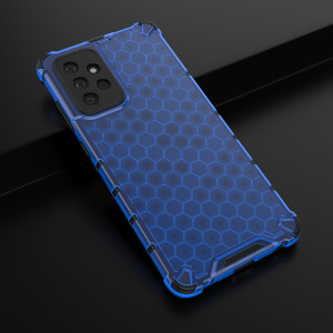 Гръб Honeycomb Armor със силиконов бъмпер - Samsung Galaxy A72 син - Img 14