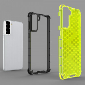 Гръб Honeycomb Armor със силиконов бъмпер - Samsung Galaxy S22+ син - Img 5