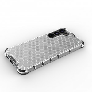 Гръб Honeycomb Armor със силиконов бъмпер - Samsung Galaxy S23+ син - Img 13