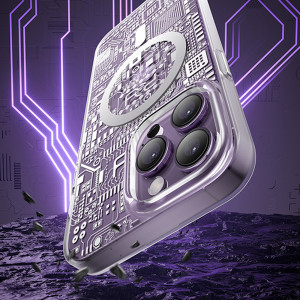 Гръб KINGXBAR PQY Geek MagSafe - iPhone 14 Plus златист - Img 5