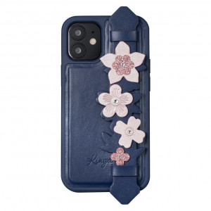 Гръб KINGXBAR Sweet с оригинални кристали Swarovski - iPhone 12 mini син - Img 1