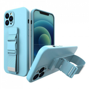 Гръб Rope с каишка - iPhone 13 mini син - Img 1