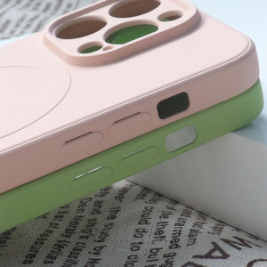 Гръб Silicone MagSafe - iPhone 15 Plus тъмносин - Img 5
