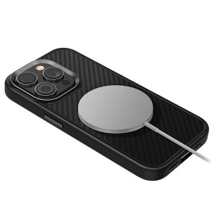Гръб UNIQ Keva MagClick - iPhone 15 Pro Max черен карбон - Img 3