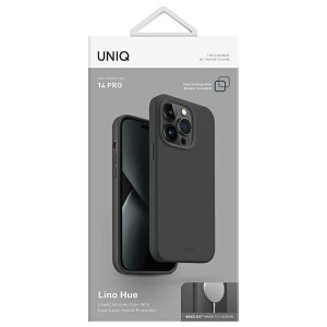 Гръб UNIQ Lino Hue Magclick - iPhone 14 Pro charcoal grey - Img 7