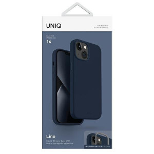 Гръб UNIQ Lino - iPhone 14 морскосин - Img 7