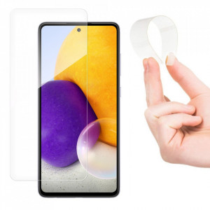 Гъвкав протектор с пълно покритие WOZINSKY - Samsung Galaxy A72 с черна рамка - Img 4