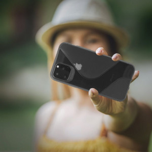 Гъвкав силиконов гръб S-Case - Samsung Galaxy A21s черен - Img 6