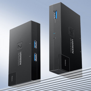 Двупосочен суич UGREEN USB Type A 3.0 към USB Type A (CM618) черен - Img 6