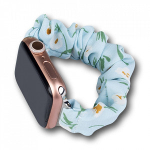 Еластична текстилна каишка - Apple Watch 41mm Series 9 / 41mm Series 8 / 41mm Series 7 / 40mm Series 6 / 40mm SE / 40mm Series 5 / 40mm Series 4 / 38mm Series 3 / 38mm Series 2 син - Img 1