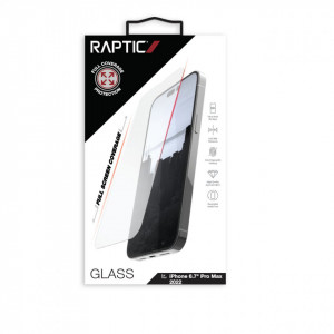 Закален стъклен протектор с пълно покритие Raptic X-Doria - iPhone 14 Pro - Img 2