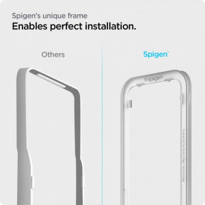 Закален стъклен протектор SPIGEN Align Master FC с инструмент за поставяне - iPhone 13 / 13 Pro / 14 - Img 6