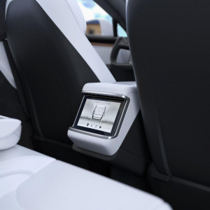 Закален стъклен протектор SPIGEN GLAS.TR SLIM за Tesla Model X 2022 / Model S 2021 черна рамка - Img 4