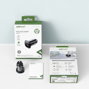 Зарядно за кола ACEFAST 38W USB Type A / 2x USB Type C PPS PD QC 3.0 AFC FCP (B1) черно - Img 10